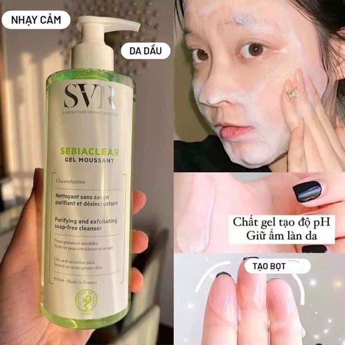 Review sữa rửa mặt SVR Sebiaclear Gel Moussant cho da dầu mụn có hiệu quả không? - 5