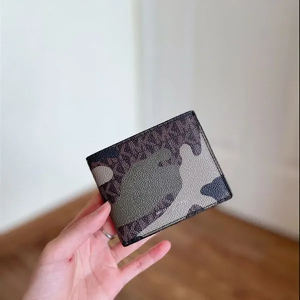Ví Michael Kors MK Cooper Camo Logo Slim Billfold Wallet 36F9LCOF5V Phối Màu - Túi xách - Vua Hàng Hiệu
