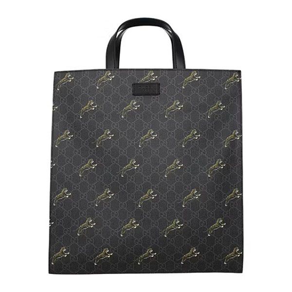 Túi Tote Gucci GG Supreme Canvas Shopper Tote Bag In Black - Túi xách - Vua Hàng Hiệu