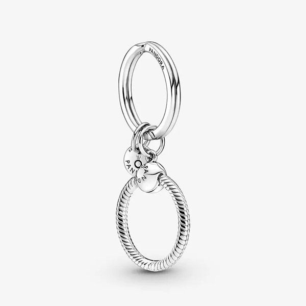 Hạt Vòng Charm Pandora Moments Charm Key Ring 399566C00 Màu Bạc - Trang sức - Vua Hàng Hiệu