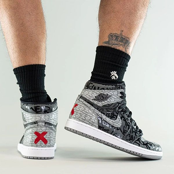 Giày Thể Thao Nike Air Jordan 1 Retro High OG Rebellionaire 555088-036 Phối Màu Size 42.5 - Giày - Vua Hàng Hiệu