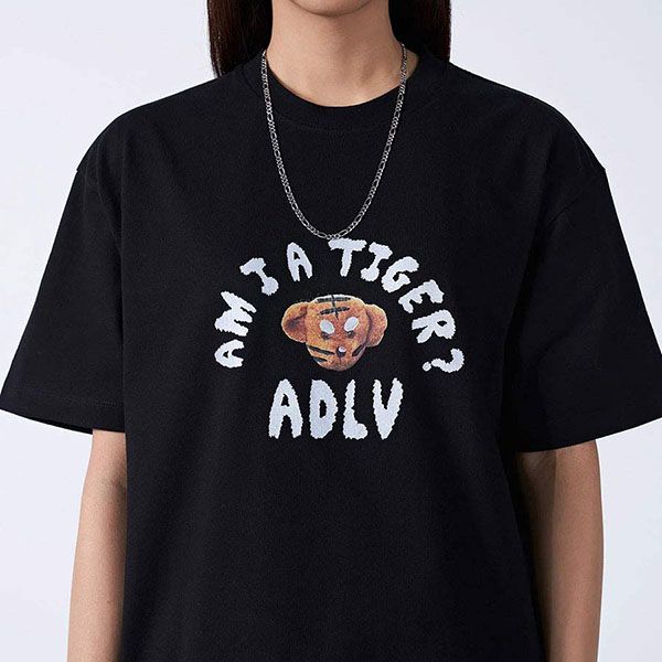 Áo Phông Acmé De La Vie ADLV Tiger Teddy Bear Doll Collage Short Sleevet T-Shirt Black Màu Đen Size 2 - Thời trang - Vua Hàng Hiệu