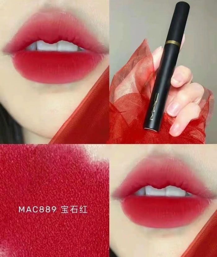 12 màu son MAC Powder Kiss Velvet Blur Slim Stick Lipstick trendy - 9
