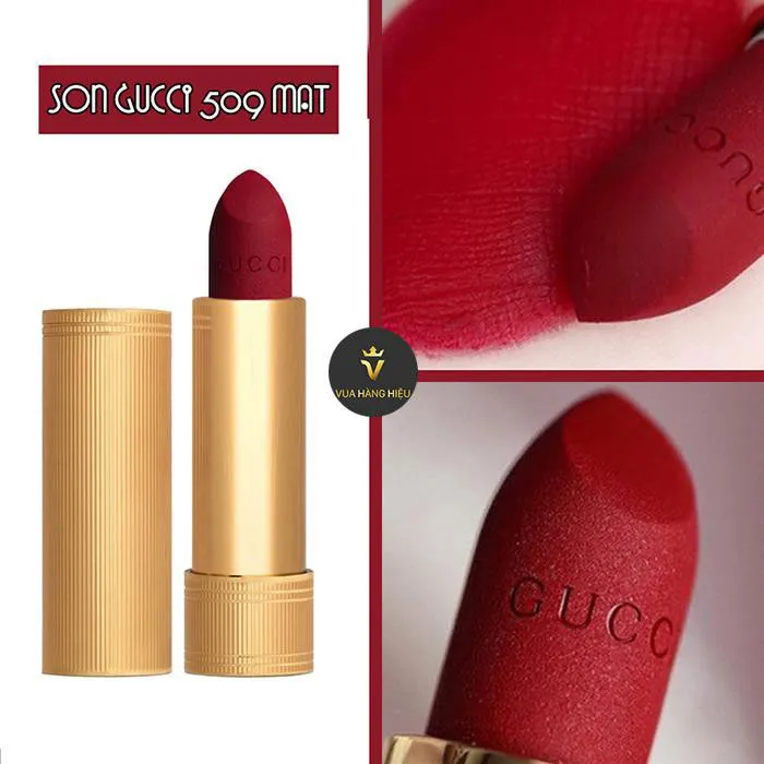 Bảng màu son Gucci đầy đủ các dòng trendy năm nay