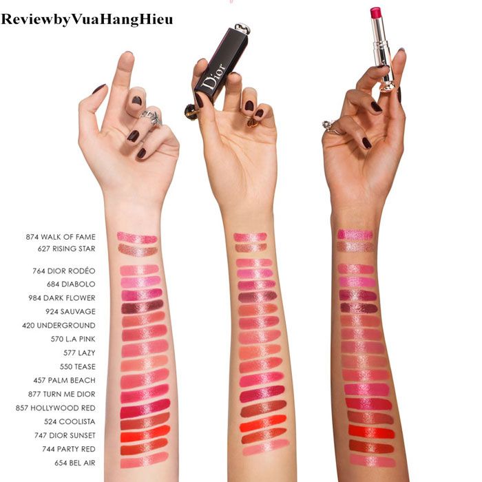 Full bảng màu son Dior chính hãng cập nhật trendy