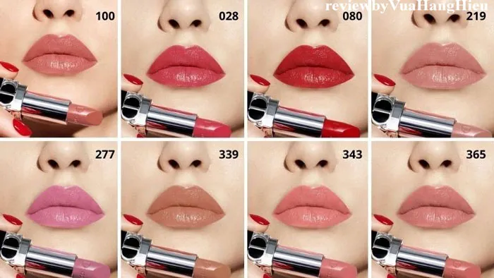 Full bảng màu son Dior chính hãng cập nhật trendy