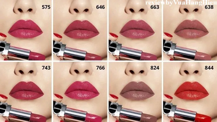 Full bảng màu son Dior chính hãng cập nhật trendy