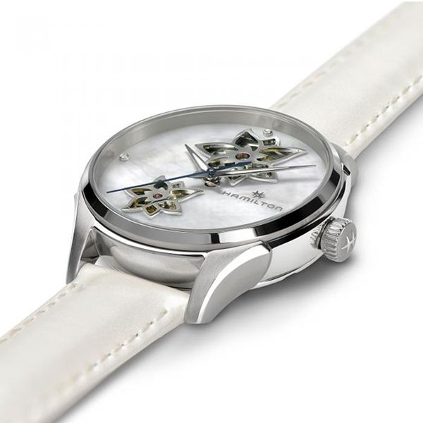 Đồng Hồ Nữ Hamilton Jazzmaster Open Heart Automatic H32115892 Màu Trằng Sữa - Đồng hồ - Vua Hàng Hiệu