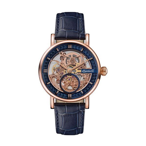 Đồng Hồ Nam Gents Ingersoll The Herald Watch I00407 Màu Xanh Phối Vàng Hồng - Đồng hồ - Vua Hàng Hiệu