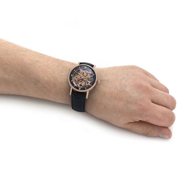 Đồng Hồ Nam Gents Ingersoll The Herald Watch I00407 Màu Xanh Phối Vàng Hồng - Đồng hồ - Vua Hàng Hiệu