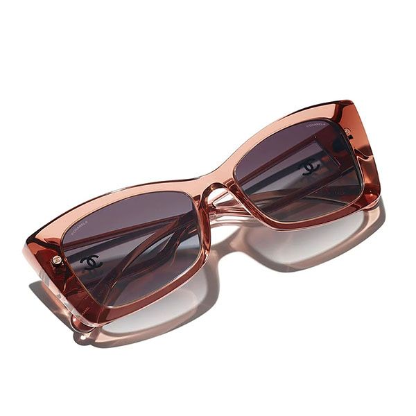 Kính Mát Chanel Rectangle Sunglasses CH5430 1651S6 Màu Xám Nâu - Kính mắt - Vua Hàng Hiệu