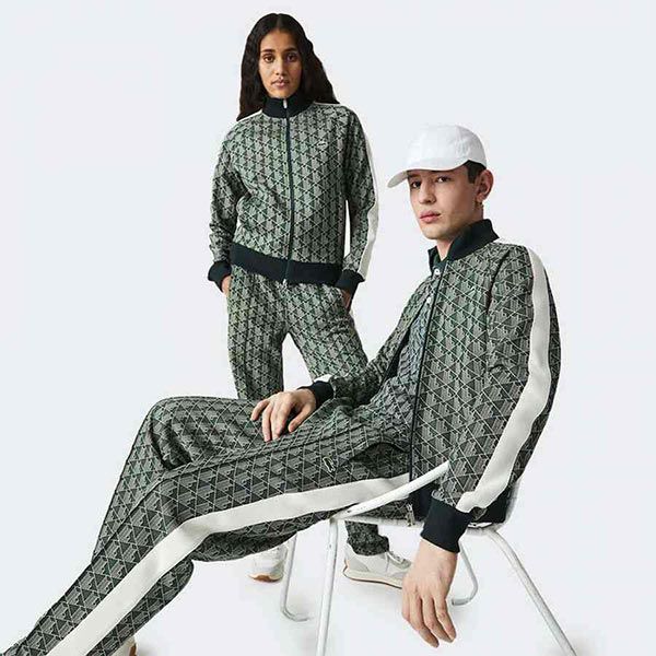Bộ Quần Áo Nỉ Lacoste Unisex L!VE Monogram Patterned Jacquard Zip Jacket SH2759-7M4 Màu Xanh Size XS - Thời trang - Vua Hàng Hiệu