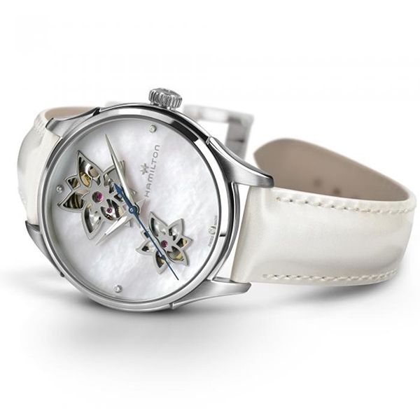Đồng Hồ Nữ Hamilton Jazzmaster Open Heart Automatic H32115892 Màu Trằng Sữa - Đồng hồ - Vua Hàng Hiệu