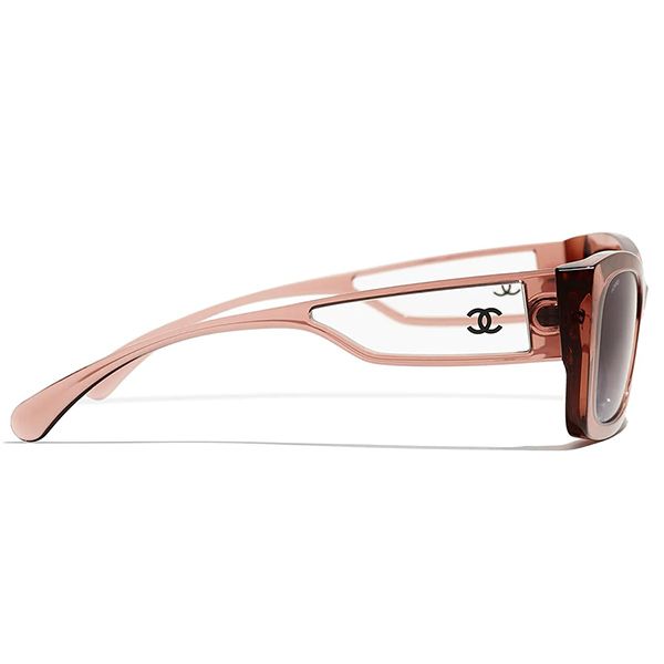 Kính Mát Chanel Rectangle Sunglasses CH5430 1651S6 Màu Xám Nâu - Kính mắt - Vua Hàng Hiệu