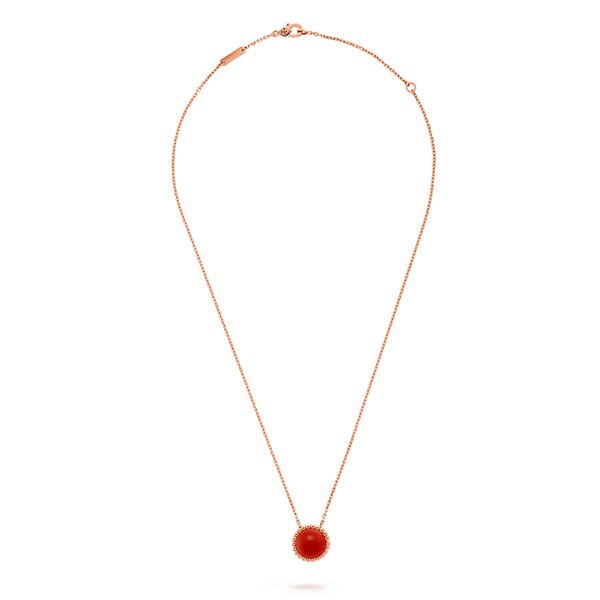 Dây Chuyền Jewery Luxury Perle'e Couleurs Carnelian 18k Rose Gold - Trang sức - Vua Hàng Hiệu