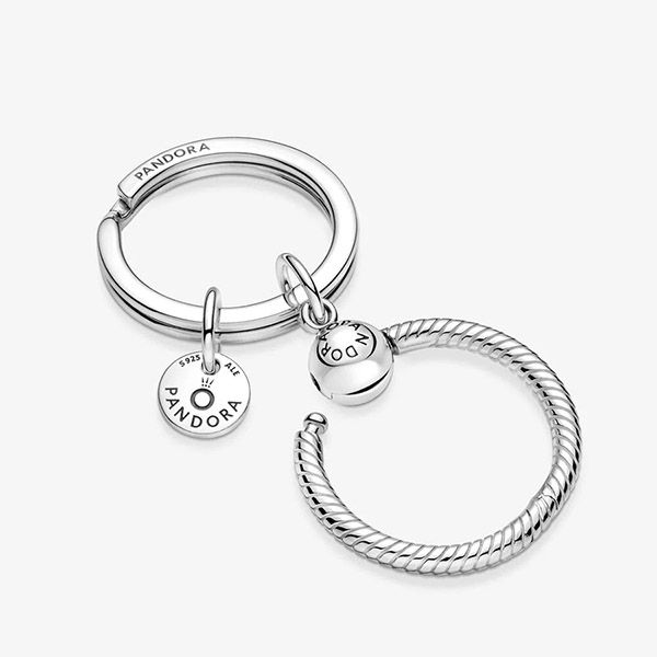 Hạt Vòng Charm Pandora Moments Charm Key Ring 399566C00 Màu Bạc - Trang sức - Vua Hàng Hiệu