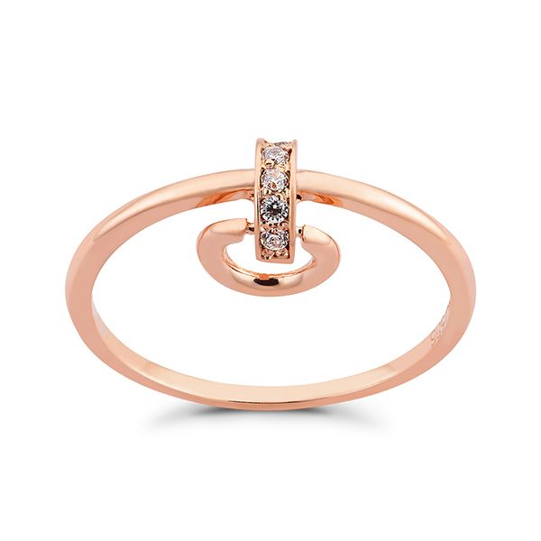 Nhẫn Huy Thanh Jewelry NPTB 282 - 14K - Đá Cubic Zirconia Màu Vàng Hồng - Trang sức - Vua Hàng Hiệu