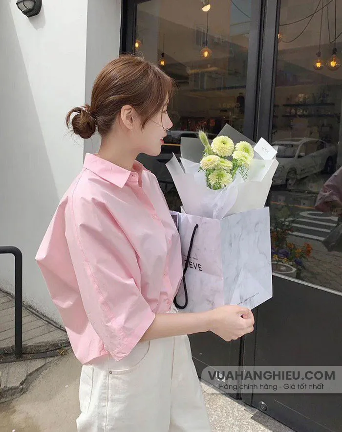 7 kiểu áo sơ mi nữ mùa Thu phong cách Hàn Quốc nhẹ nhàng