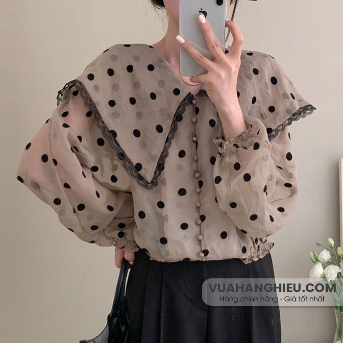 7 kiểu áo sơ mi nữ mùa Thu phong cách Hàn Quốc nhẹ nhàng