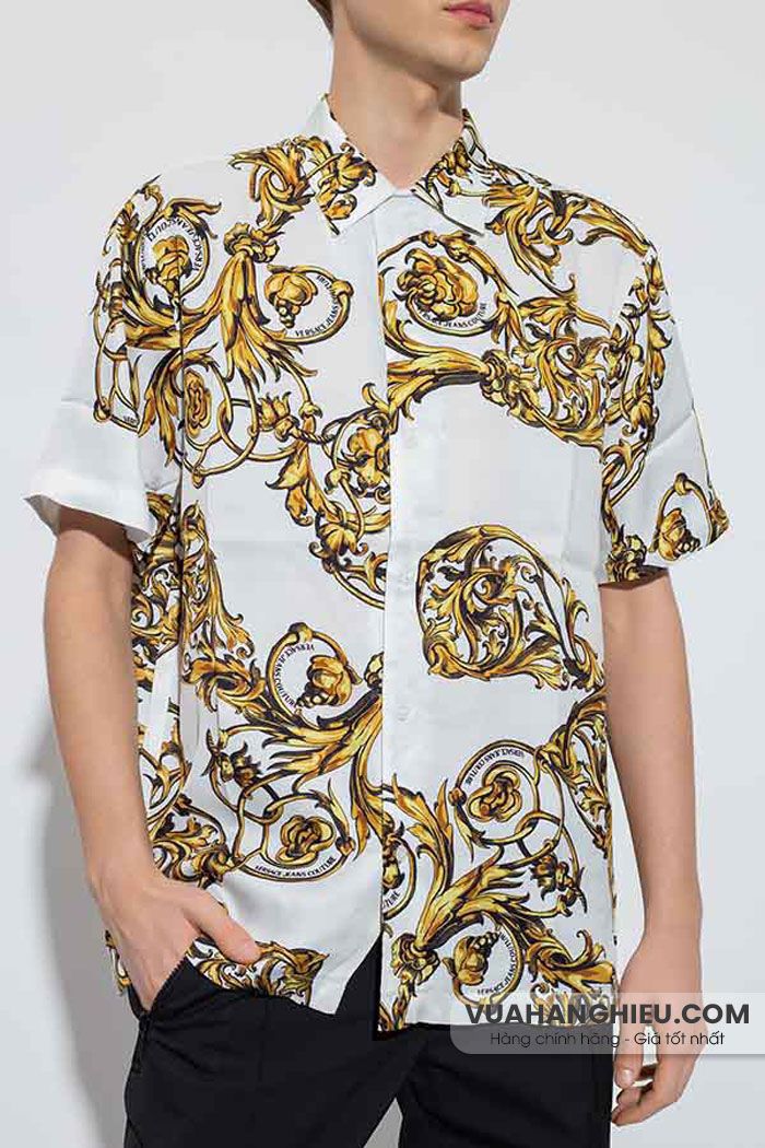 Top 10 mẫu áo sơ mi Versace họa tiết cao cấp cho nam và nữ