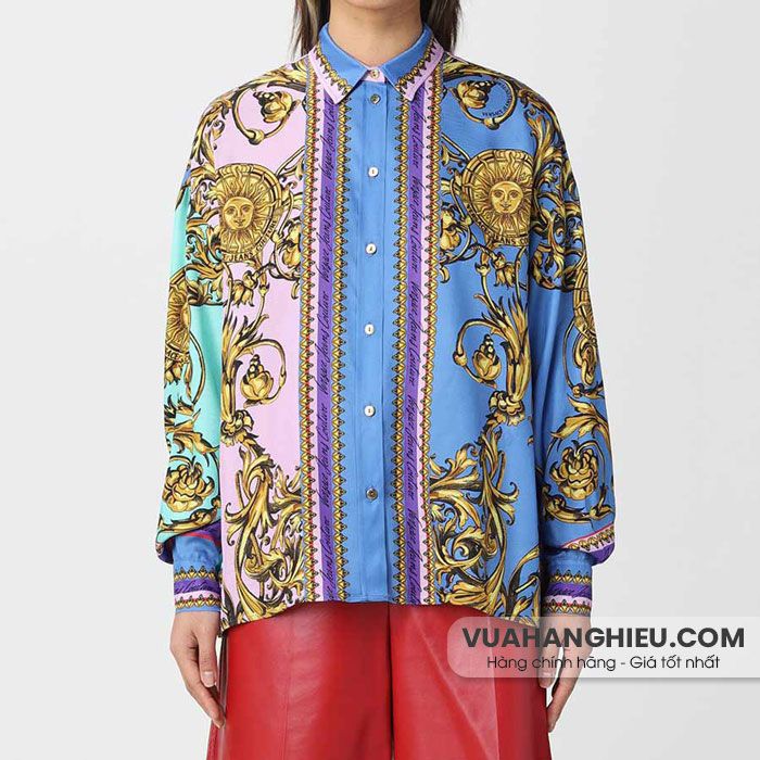 Top 10 mẫu áo sơ mi Versace họa tiết cao cấp cho nam và nữ