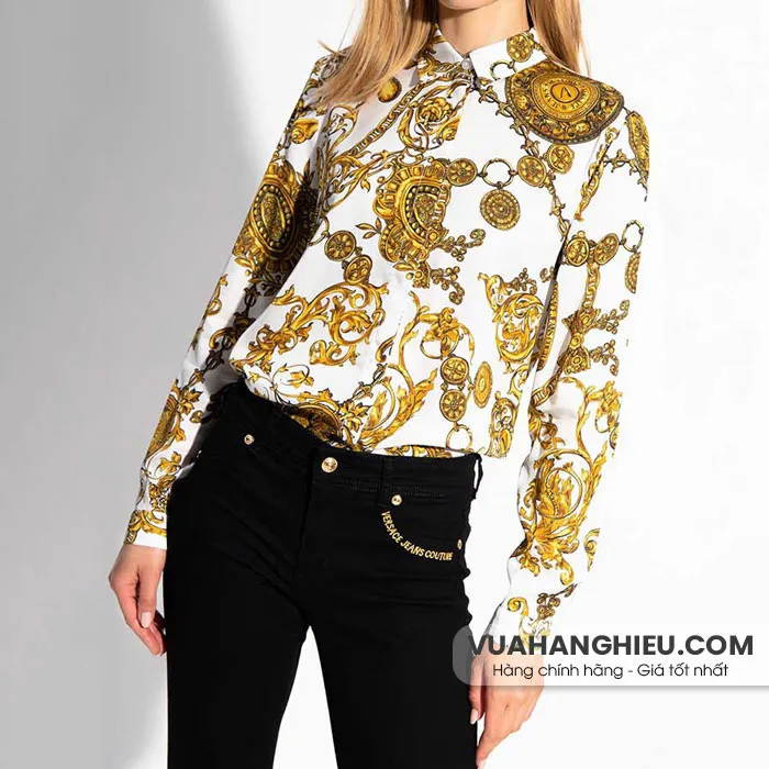 Top 10 mẫu áo sơ mi Versace họa tiết cao cấp cho nam và nữ