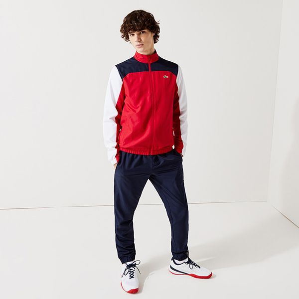 Bộ Quần Áo Lacoste Men’s Sport Colourblock Tracksuit WH9539-51 Màu Đỏ Size S - Thời trang - Vua Hàng Hiệu