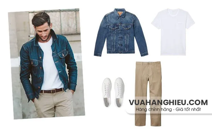 11 cách phối đồ với áo khoác jean cho nam và nữ 