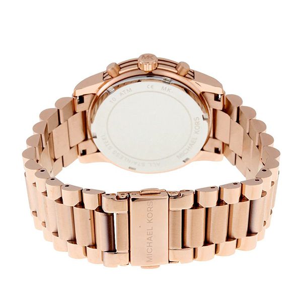 Đồng Hồ Nữ Michael Kors MK Cooper Chronograph Rose Dial Rose Gold-Tone Ladies Watch MK6275 Màu Vàng Hồng - Đồng hồ - Vua Hàng Hiệu