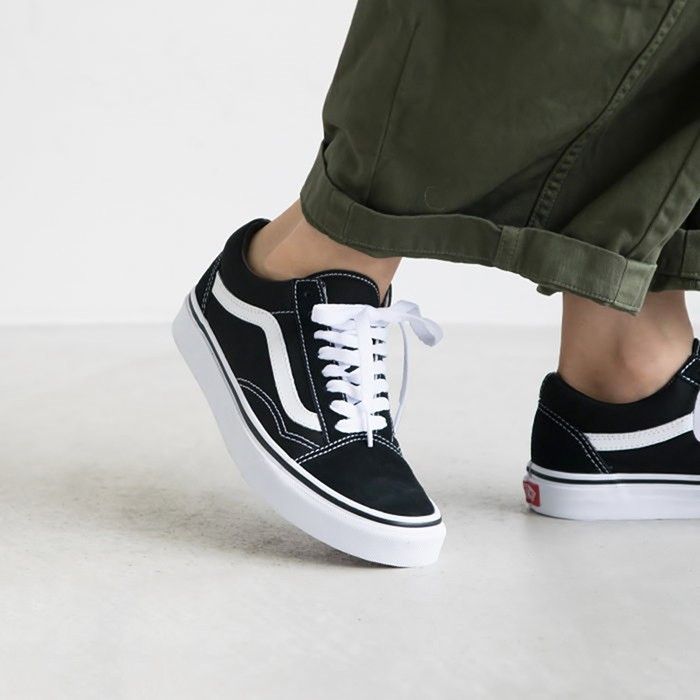 Giày Sneakers Vans Old Skool Black/White VN000D3HY28 Màu Đen Trắng Size 39 - Giày - Vua Hàng Hiệu