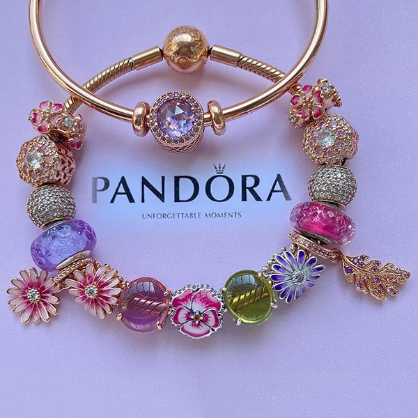 Hạt Vòng Charm Pandora Faceted Pink Murano Glass 781650 Màu Hồng - Trang sức - Vua Hàng Hiệu