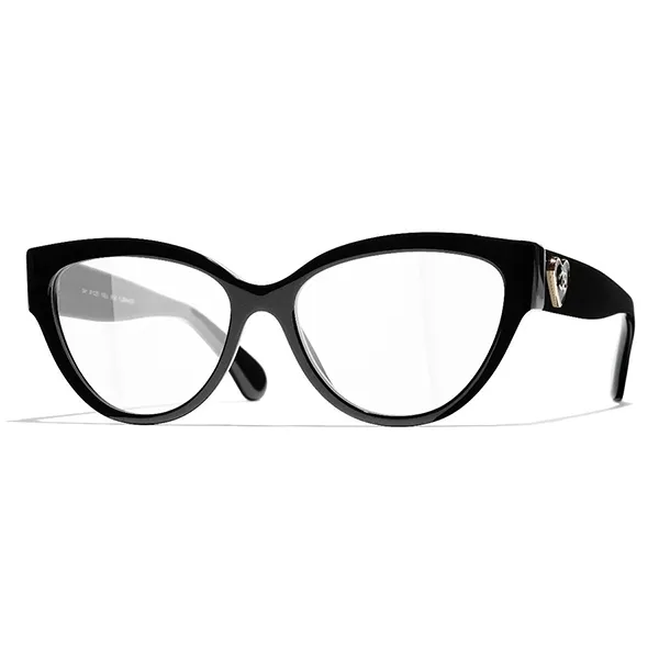 Kính Mắt Cận Chanel Cat Eye Eyeglasses CH3436 C501 Màu Đen - Kính mắt - Vua Hàng Hiệu