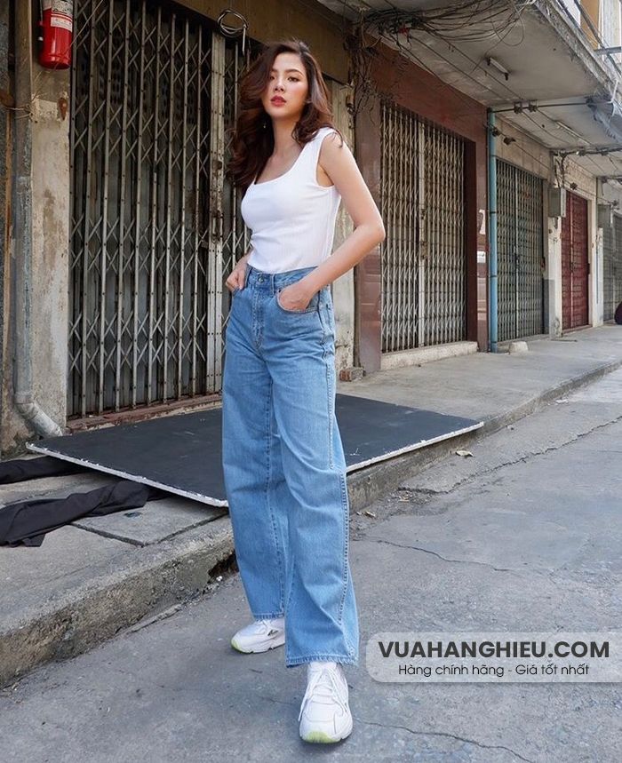 Quần jean ống rộng mặc với áo gì? 7 cách phối đồ với quần jean ống rộng