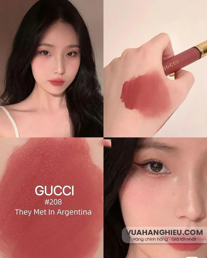Top 9 màu son kem Gucci vô cùng đẹp chất son lì mịn cao cấp