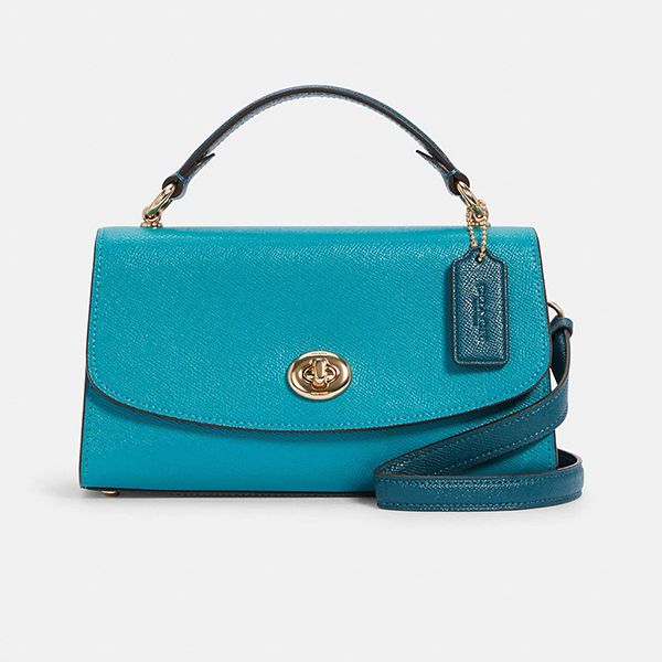Túi Đeo Chéo Coach Tilly Satchel 23 In Colorblock C2821 Màu Xanh Dương - Túi xách - Vua Hàng Hiệu