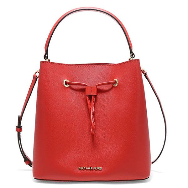 Túi Đeo Chéo Michael Kors MK Suri Large Tank Messenger Leather 35F0GU2M7T Red Màu Đỏ Size 24 - Túi xách - Vua Hàng Hiệu