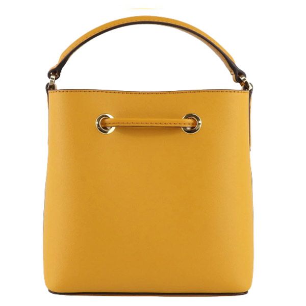 Túi Đeo Chéo Michael Kors MK Suri Small Saffiano Leather Bucket Crossbody Purse Bag Màu Vàng - Túi xách - Vua Hàng Hiệu