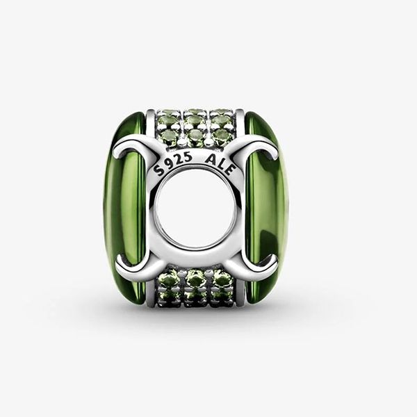Hạt Vòng Charm Pandora Green Oval Cabochon 799309C02 Màu Xanh Green - Trang sức - Vua Hàng Hiệu