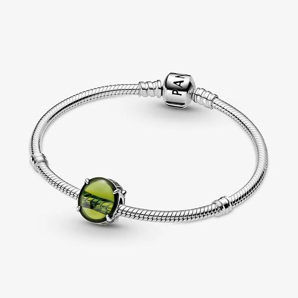Hạt Vòng Charm Pandora Green Oval Cabochon 799309C02 Màu Xanh Green - Trang sức - Vua Hàng Hiệu
