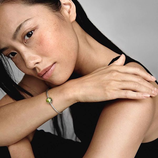 Hạt Vòng Charm Pandora Green Oval Cabochon 799309C02 Màu Xanh Green - Trang sức - Vua Hàng Hiệu