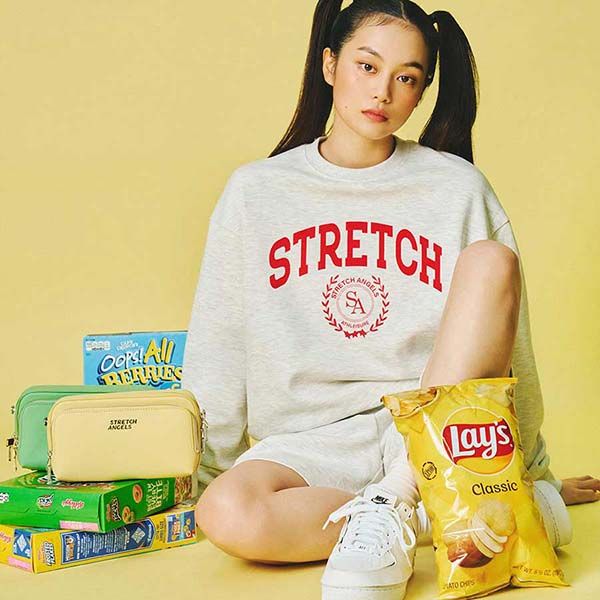 Áo Nỉ Sweater Stretch Angels Melange Màu Kem - Thời trang - Vua Hàng Hiệu