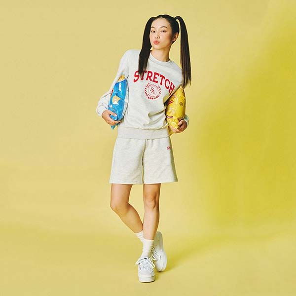 Áo Nỉ Sweater Stretch Angels Melange Màu Kem - Thời trang - Vua Hàng Hiệu