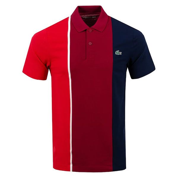Áo Polo Lacoste Men's Sport Colorblock Stretch Piqué DH0838 CZG Màu Navy/Đỏ Size S - Thời trang - Vua Hàng Hiệu