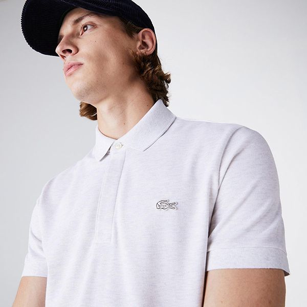 Áo Polo Nam Lacoste Men's Paris Polo Shirt Regular Fit Stretch PH5522 HT1 Màu Trắng Xám Size XS - Thời trang - Vua Hàng Hiệu