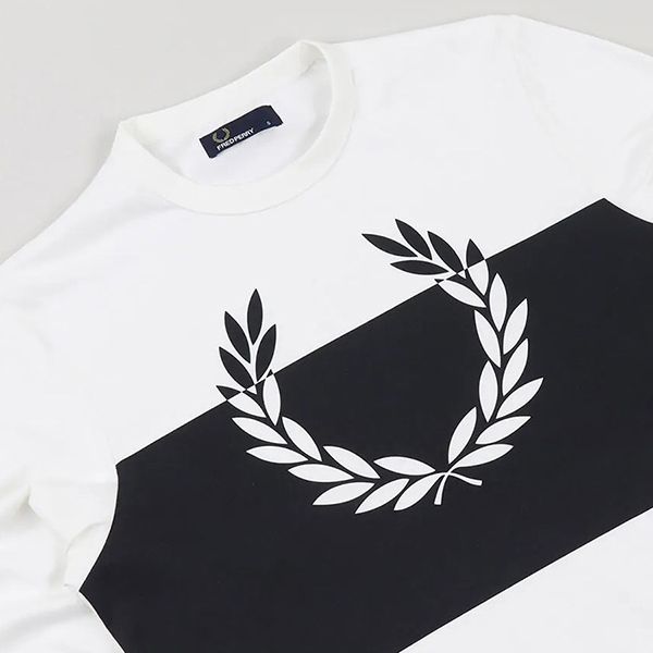 Áo Thun Dài Tay Fred Perry T-Shirt Men's White M4517 129 Màu Trắng Size S - Thời trang - Vua Hàng Hiệu
