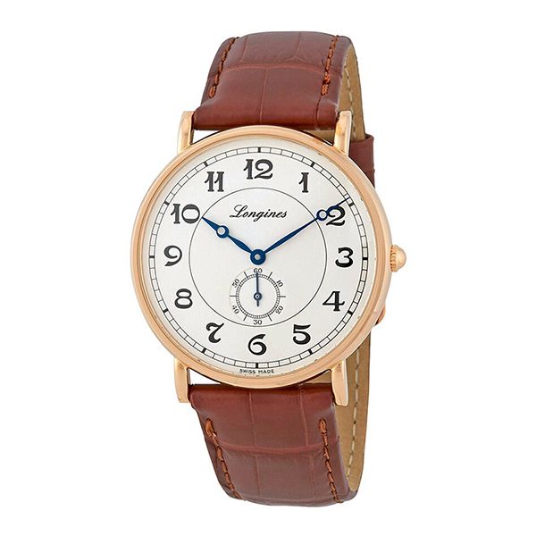 Đồng Hồ Nam Longines Presence Heritage Automatic 18kt Gold Men's Watch L4.785.8.73.2 Màu Nâu - Đồng hồ - Vua Hàng Hiệu