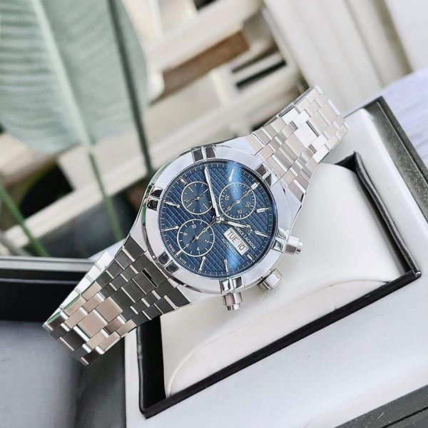 Đồng Hồ Nam Maurice Lacroix Aikon Chronograph Blue 43mm AI6038-SS002-430-1 Màu Bạc Xanh - Đồng hồ - Vua Hàng Hiệu
