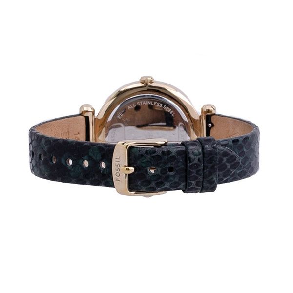 Đồng Hồ Nữ Fossil Tillie Three-Hand Fern Leather BQ3552 Dây Da Rắn Màu Xanh Lá - Đồng hồ - Vua Hàng Hiệu