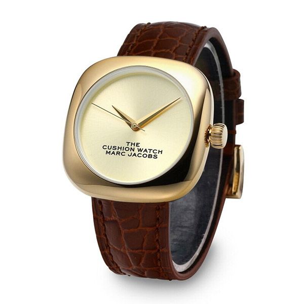 Đồng Hồ Nữ Marc Jacobs The Cushion Quartz Champagne Dial Ladies Watch MJ0120179305 Màu Vàng - Đồng hồ - Vua Hàng Hiệu