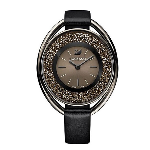 Đồng Hồ Nữ Swarovski Crystalline Oval Watch 5158517 Màu Đen - Đồng hồ - Vua Hàng Hiệu